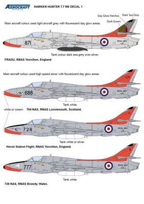 Hawker Hunter T.7 conversion Early RN for 1/48 Airfix kit