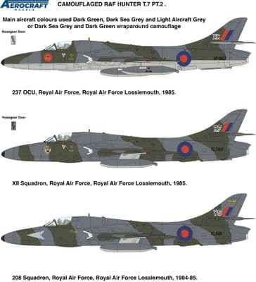 Hawker Hunter T.7 conversion Late RAF (Part 2) for 1/48 Airfix kit