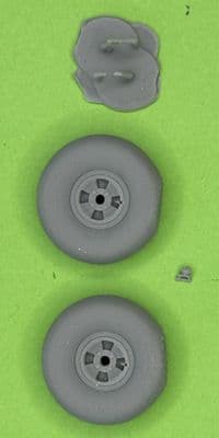 Hawker Hurricane wheel set for 1/32 Revell kit