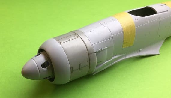 Hawker Sea Fury Cowling for 1/48 Airfix kit