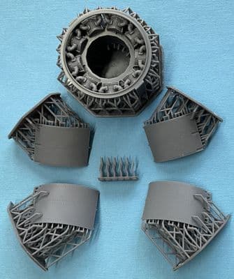 Hawker Sea Fury detailed open cowled Centaurus engine for 1/32 DBMK kit