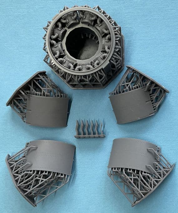 Hawker Sea Fury detailed open cowled Centaurus engine for 1/32 DBMK kit