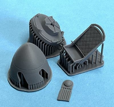 Hawker Sea Fury detailed spinner and seat for 1/32 DBMK kit (1)