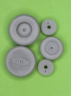 Kyushu J7W1 Shinden wheel set for 1/32 Zoukei Mura  kit