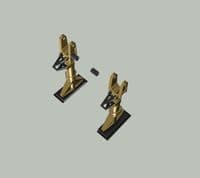 Lockheed SR-71A Blackbird undercarriage for 1/48 Revell kit