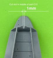 Martin B-26B Marauder brass undercarriage set for the 1/48 ICM kit