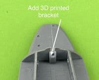 Martin B-26B Marauder brass undercarriage set for the 1/48 ICM kit
