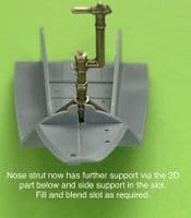 Martin B-26B Marauder brass undercarriage set for the 1/48 ICM kit