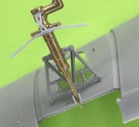 Martin B-26B Marauder brass undercarriage set for the 1/48 ICM kit
