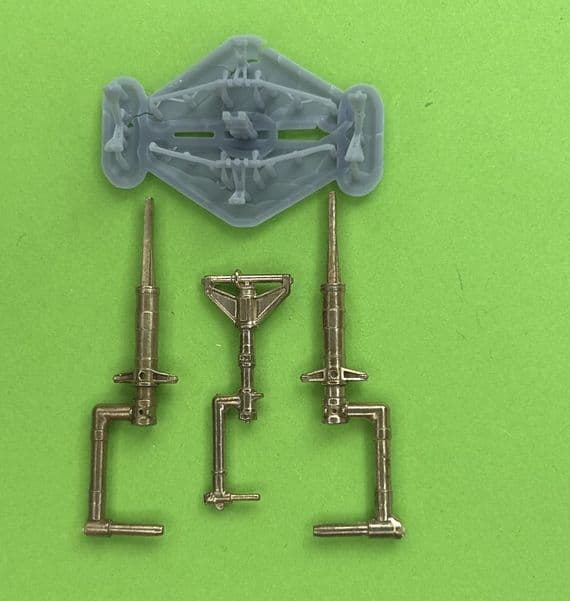 Martin B-26B Marauder brass undercarriage set for the 1/48 ICM kit