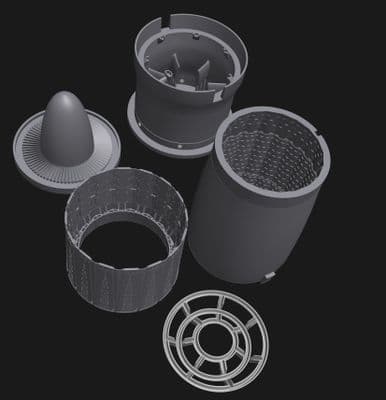 McDonnell Douglas Phantom F4 Exhaust set for the Revell 1/32 kits