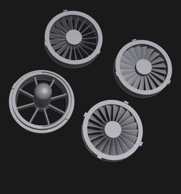 McDonnell Douglas Phantom F4 Intake set for the Tamiya J 1/32 kits