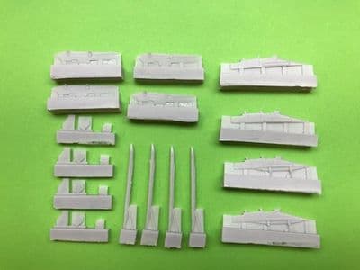 McDonnell Douglas Phantom unarmed wing pylons for 1/72 Airfix kit