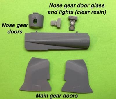 McDonnell Douglas Phantom Undercarriage Wheel Door Set for 1/32 Revell kit