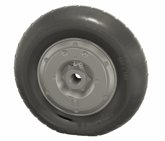 Messerschmitt Bf-109  treaded tyre and hubs  for 1/32 Zoukei Mura kits