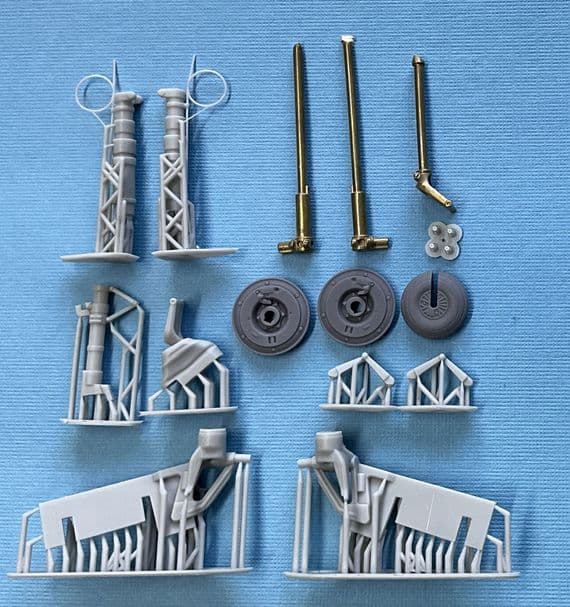Messerschmitt Bf109 G-5/G-6 undercarriage for 1/24 Airfix