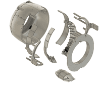 Nakajima Ki-43-II Hayabusa Oscar corrected and detailed engine cowl set for 1/32 Hasegawa kit