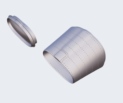 North American F-100 F Super Sabre Nose Intake for Trumpeter kit