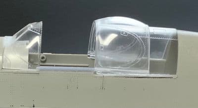 North American P-51B Mustang Replacement Malcolm Hood, Open position for 1/32 Trumpeter kit