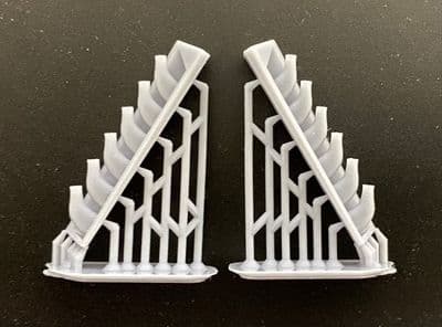 North American P51-B Mustang Exhausts for 1/32 Trumpeter kit