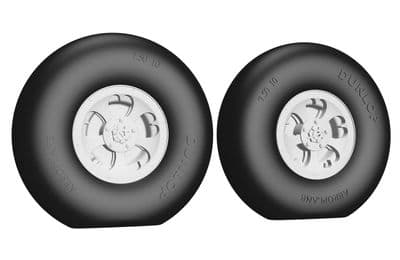 Supermarine Spitfire 5 Spoke wheel, smooth tyre for 1/32 Kotare kits