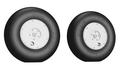 Supermarine Spitfire covered wheel, smooth tyre for 1/32 Tamiya kits