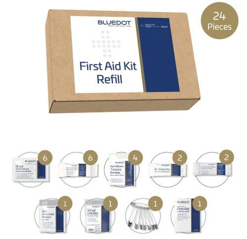 10 Person HSE Catering First Aid Kit Refill
