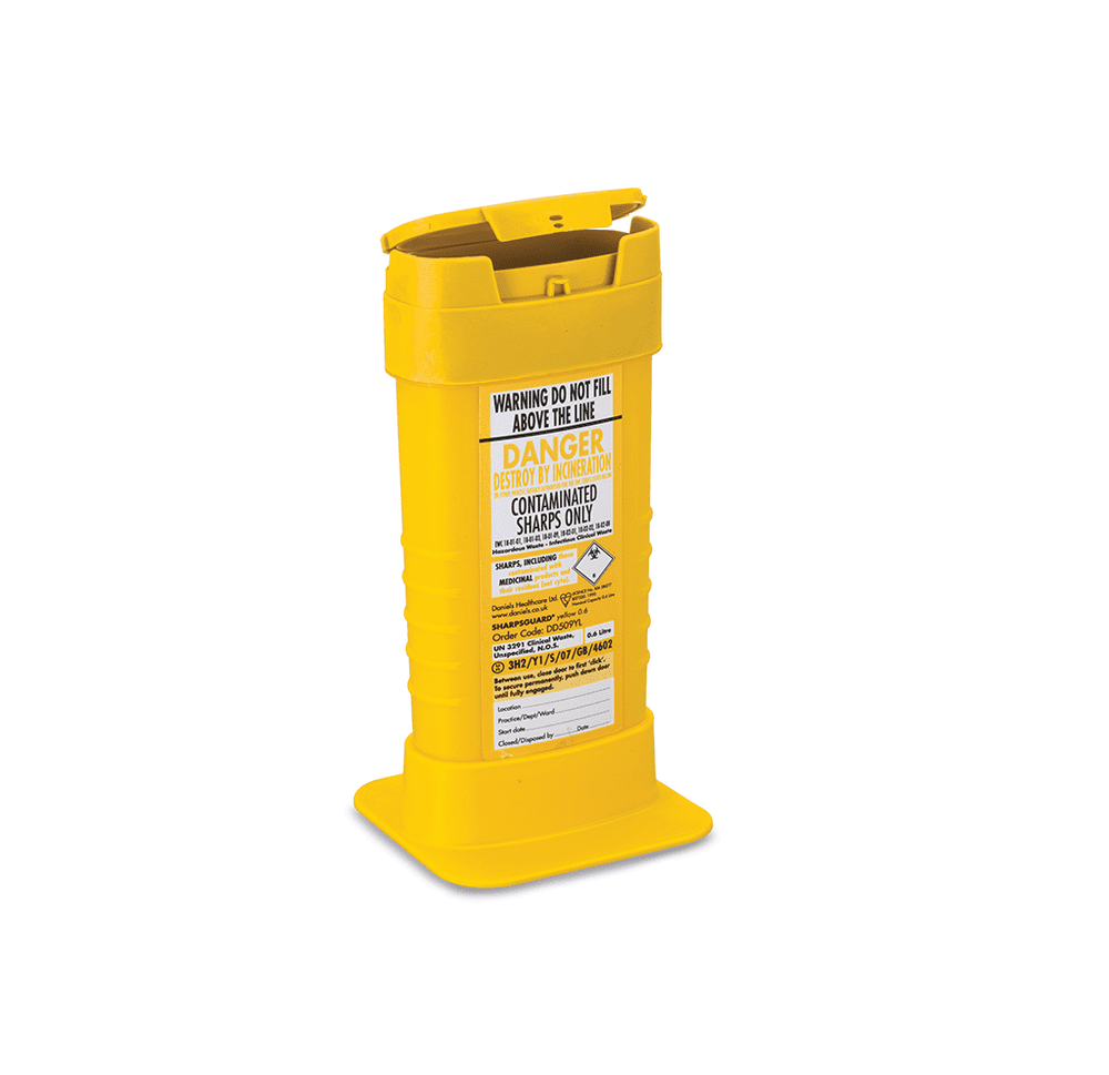 Biosafe sharps disposal bin 0.65 Litre