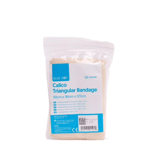 Blue Dot Calico Triangular Bandage