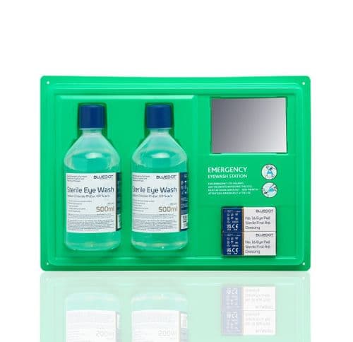 Blue Dot Eyewash Station - 2x 500ml
