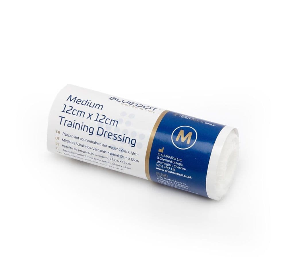 Blue Dot Non Sterile Training Dressing 12cm x 12cm