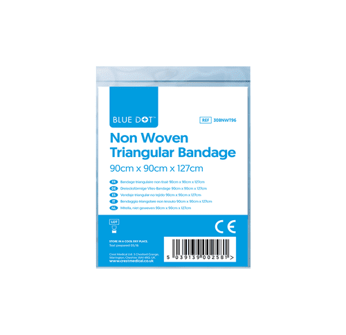 Blue Dot Non-Woven Triangular Bandage