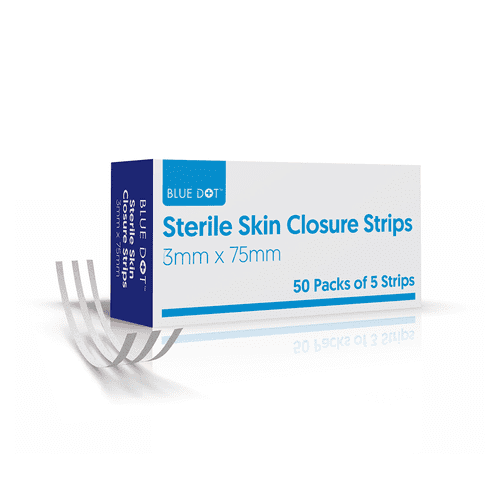 Blue Dot Skin Closure Strips Sterile Box of 50