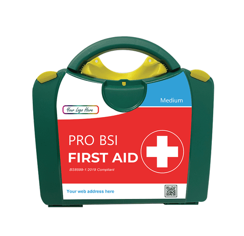 BSI First Aid Kit Medium Personalised Box - 4 Pack