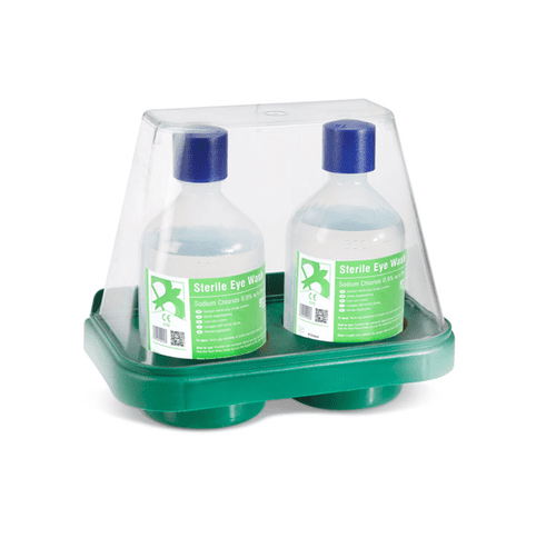 Click Medical Double Eyewash Stand with 2 x 500ml