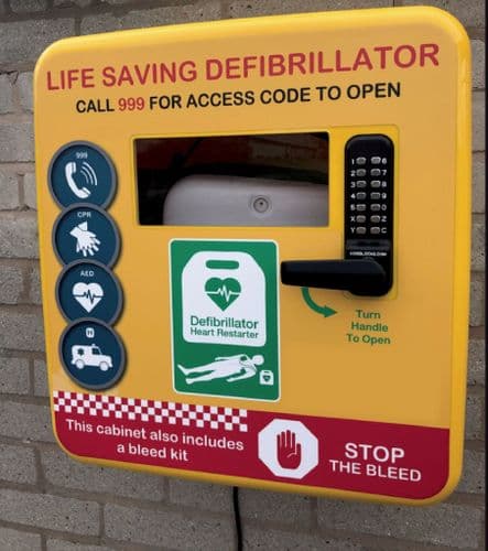 Combined AED / Public Access Bleed Kit Cabinet