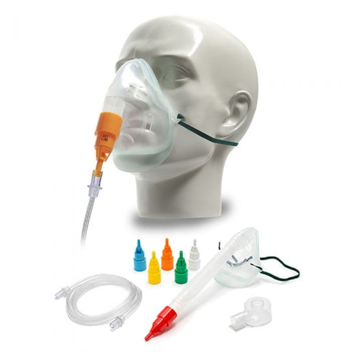 Multiport O2 Mask EcoLite Venturi Oxygen Mask Multi-Kit
