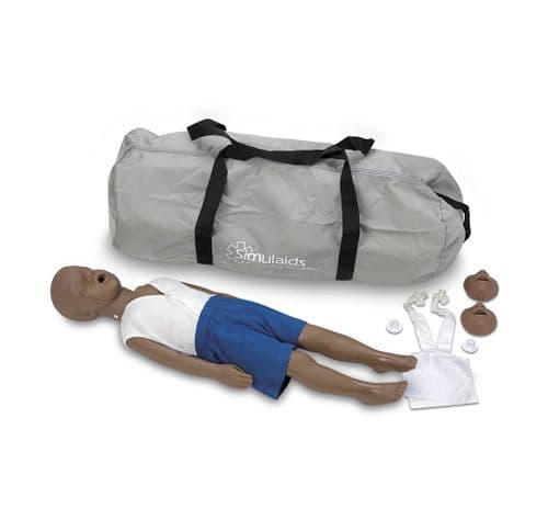 Kyle 3 Year Old African American Child Manikin with Bag