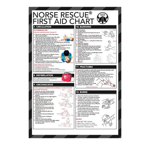 NORSE RESCUE® First Aid Chart