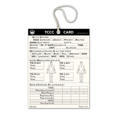 NORSE RESCUE® TCCC Card