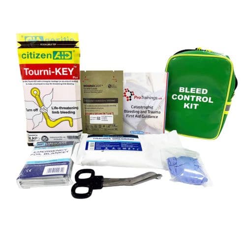 Personal Bleed Kit in Belt Pouch - Green