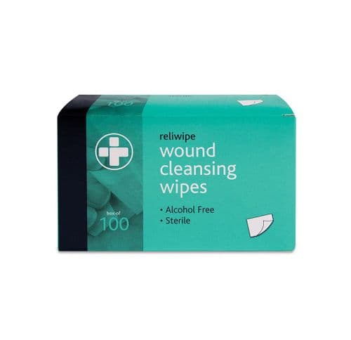 Reliwipe Wound Cleansing Wipes Box 100