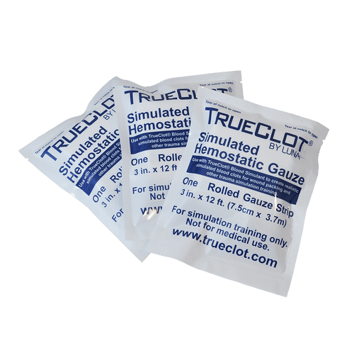 Simulated Haemostatic Gauze 3Pk Rolled 3in x 12ft