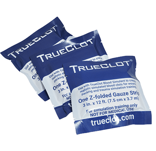 Simulated Haemostatic Gauze 3Pk Z-Fold 3in x 12ft