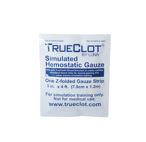 Simulated Haemostatic Gauze Z-Fold 3in x 4ft