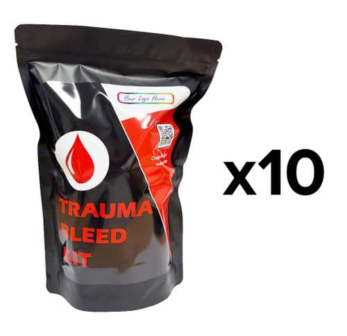 Trauma Bleed Kit - Personalised Pack of 10