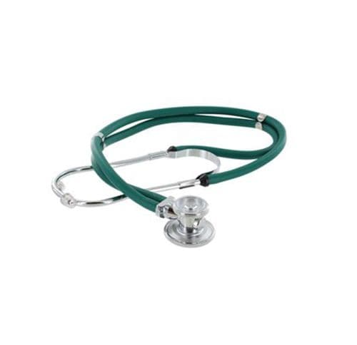 Twin Tube (Sprague Rappaport) Stethoscope - Green