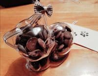 Novelty chocolate cat decoration