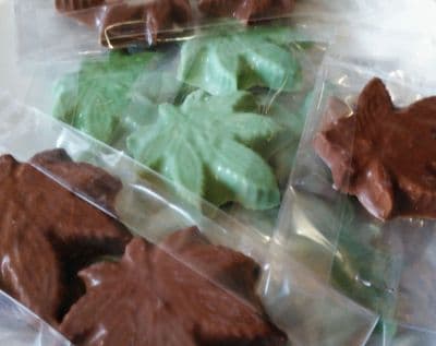 Chocolate Cannabis Shapes