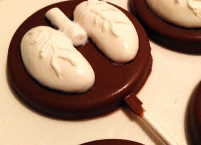 Chocolate Lungs Lolly 40g